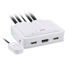 InLine® KVM Switch, 2-fach, USB-C + HDMI zu HDMI, 4K,...