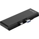 InLine® MultiHub, Surface Pro 4/5/6, 3x USB-A 3.2 Buchse, HDMI 4K, Cardreader