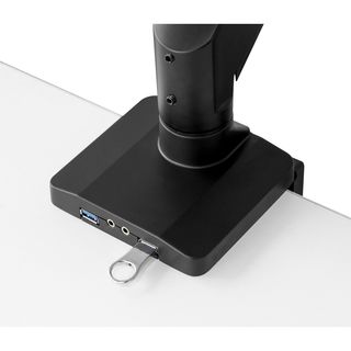 InLine Tischhalterung mit Lifter und USB 3.0, beweglich, fr 3 Monitore bis 69cm (27), max. 3x6kg