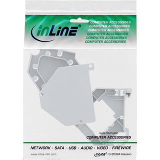 InLine Keystone SNAP-In LWL Keystone Modulhalter, 1-fach fr Hutschiene
