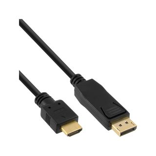 InLine DisplayPort zu HDMI Konverter Kabel, schwarz, 10m