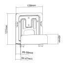 InLine® Universalhalterung für Mediageräte / Streaming-Boxen, 26-39mm