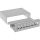 InLine® Patchfeld-Dose Aufputz für 8x Keystone RJ45, Metall, lichtgrau RAL7035