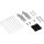 InLine® Patchfeld-Dose Aufputz für 8x Keystone RJ45, Metall, lichtgrau RAL7035