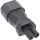 InLine® Netzadapter IEC 60320 C14 / C7, 3pol. Kaltgeräte zu 2pol.