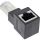 InLine® Patchkabel-Adapter Cat.6A, RJ45 Stecker/Buchse, 90° nach oben gewinkelt