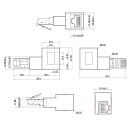 InLine® Patchkabel-Adapter Cat.6A, RJ45...