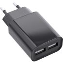 InLine® USB Ladegerät DUO, Netzteil 2-fach,...