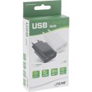 InLine® USB Ladegerät DUO, Netzteil 2-fach,...