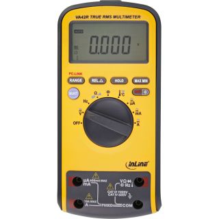 InLine Multimeter Dual-Display, mit PC-Anbindung ber USB, CAT III / CAT IV