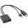 InLine® HDMI BU zu DisplayPort ST Konverter Kabel, 4K, schwarz/gold, 0,3m