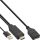 InLine® HDMI ST zu DisplayPort BU Konverter Kabel, 4K, schwarz/gold, 0,3m
