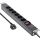 InLine® 19" Steckdosenleiste, 6-fach Schutzkontakt, mit Schalter, 2m, schwarz