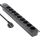 InLine® 19" Steckdosenleiste, 9-fach Schutzkontakt, ohne Schalter, 2m, schwarz