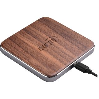 InLine Qi woodcharge, wireless fast charger, Smartphone kabellos laden, 5/7,5/10W