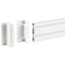 InLine® Slatwall Befestigungswinkel für Wandhalterung Panel, weiß, 2er-Set
