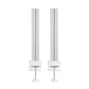InLine® Slatwall Befestigungssäulen Aluminium, für Tischhalterung Panel, 2er Set