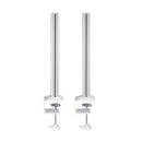 InLine® Slatwall Befestigungssäulen Aluminium, für Tischhalterung Panel, 2er Set