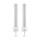 InLine® Slatwall Befestigungssäulen Aluminium, für Tischhalterung Panel, 2er Set