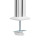 InLine® Slatwall Befestigungssäulen Aluminium, für Tischhalterung Panel, 2er Set