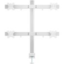 InLine® Aluminium Monitor-Tischhalterung für 4...