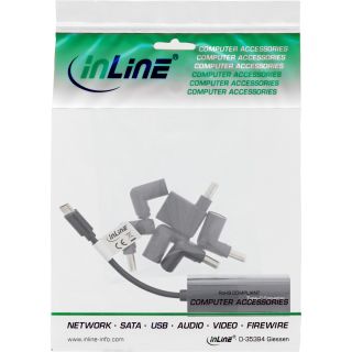 InLine Notebook Netzteil zu USB Typ-C 7-in-1 Lade-Set