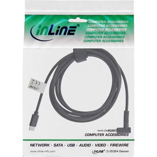 InLine USB Typ-C zu HP Notebook (rund/klein) Ladekabel, 2m