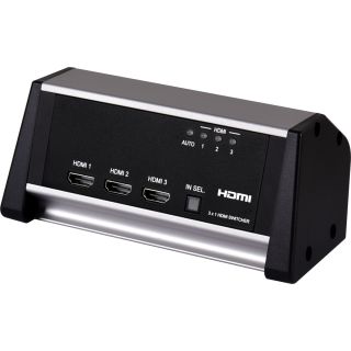 UHD+  3×1 HDMI Switcher Table Box - Cypress CPLUS-V3H1H-TB