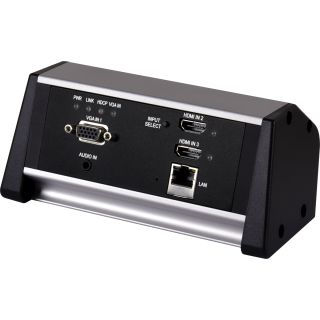 UHD+ 3×1 HDMI/VGA over HDBaseT Table Box with PoH (PD) - Cypress CH-2537TXM-TB
