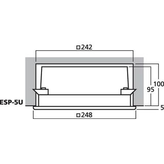 ELA-Wand- und -Deckenlautsprecher zur Unterputzmontage ESP-5U