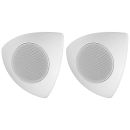 Wand-, Decken- und Eck-Lautsprecherboxen-Paar, 15 W, 8...