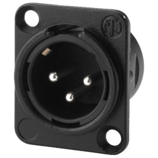NEUTRIK-XLR-Einbaustecker, 3-polig, NC-3MDL1BAG