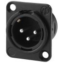 NEUTRIK-XLR-Einbaustecker, 3-polig, NC-3MDL1BAG