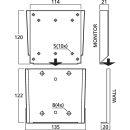 Wandhalter für LCD-Monitore MST-10