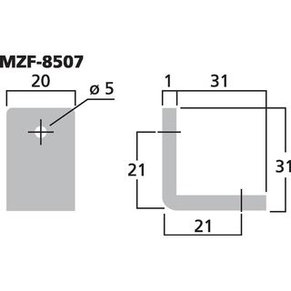 Metallwinkel MZF-8507