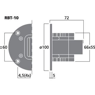 High-End-Bndchenhochtner-Paar, selektiert, 12 W, 5 ? RBT-10