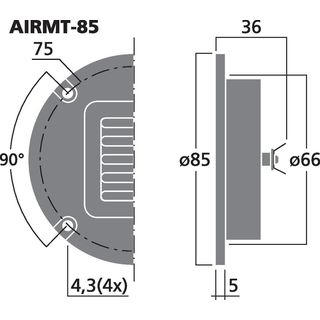 High-End-Air-Motion-Transformer-Hochtner, 20 W, 4 ? AIRMT-85
