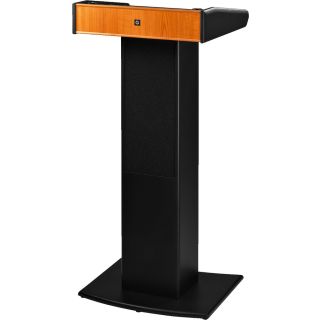 Professionelles Redepult mit integrierter 2-Kanal-Multi-Frequenz-Empfängereinheit in UHF-PLL-Technik und Class-D-Verstärker SPEECH-104D