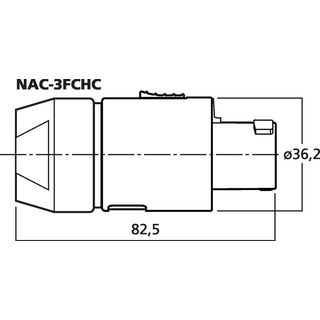 NEUTRIK-POWERCON-Stecker NAC-3FCHC