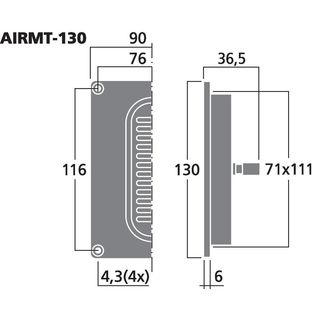 High-End-Air-Motion-Transformer-Hochtner, 60 W, 8 ? AIRMT-130