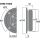 Hi-Fi-Kalottenhochtöner, 45 W, 8 Ω (/8) und 4 Ω (/4) DTM-104/8