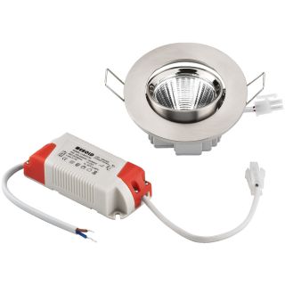 LED-Einbaustrahler, rund und flach, 5 W LDSR-755C/WWS