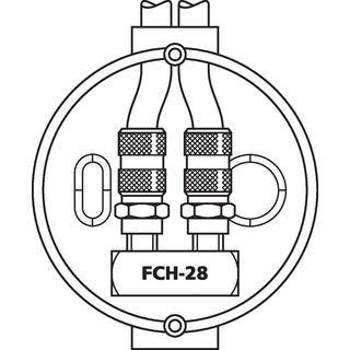 F-Doppelbuchse, U-Form FCH-28
