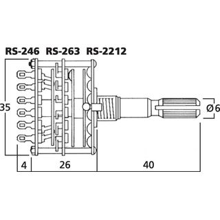 Stufen-Drehschalter RS-246