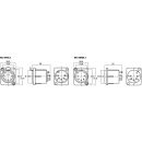 XLR-Einbaustecker, 5-polig NC-5MDL1