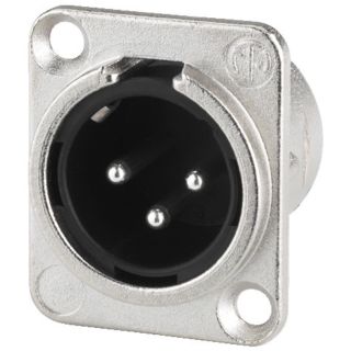 NEUTRIK-XLR-Einbaustecker, 3-polig NC-3MDL1