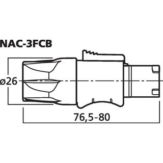 NEUTRIK-POWERCON-Stecker NAC-3FCB