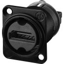 HDMI™-Durchgangs-Einbaubuchse, schwarz, NAHDMIWB