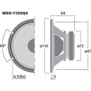 High-Quality-Hi-Fi-Mitteltöner, 50 W, 4 Ω...