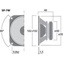 Universallautsprecher, 4 W, 8 Ω SP-7W